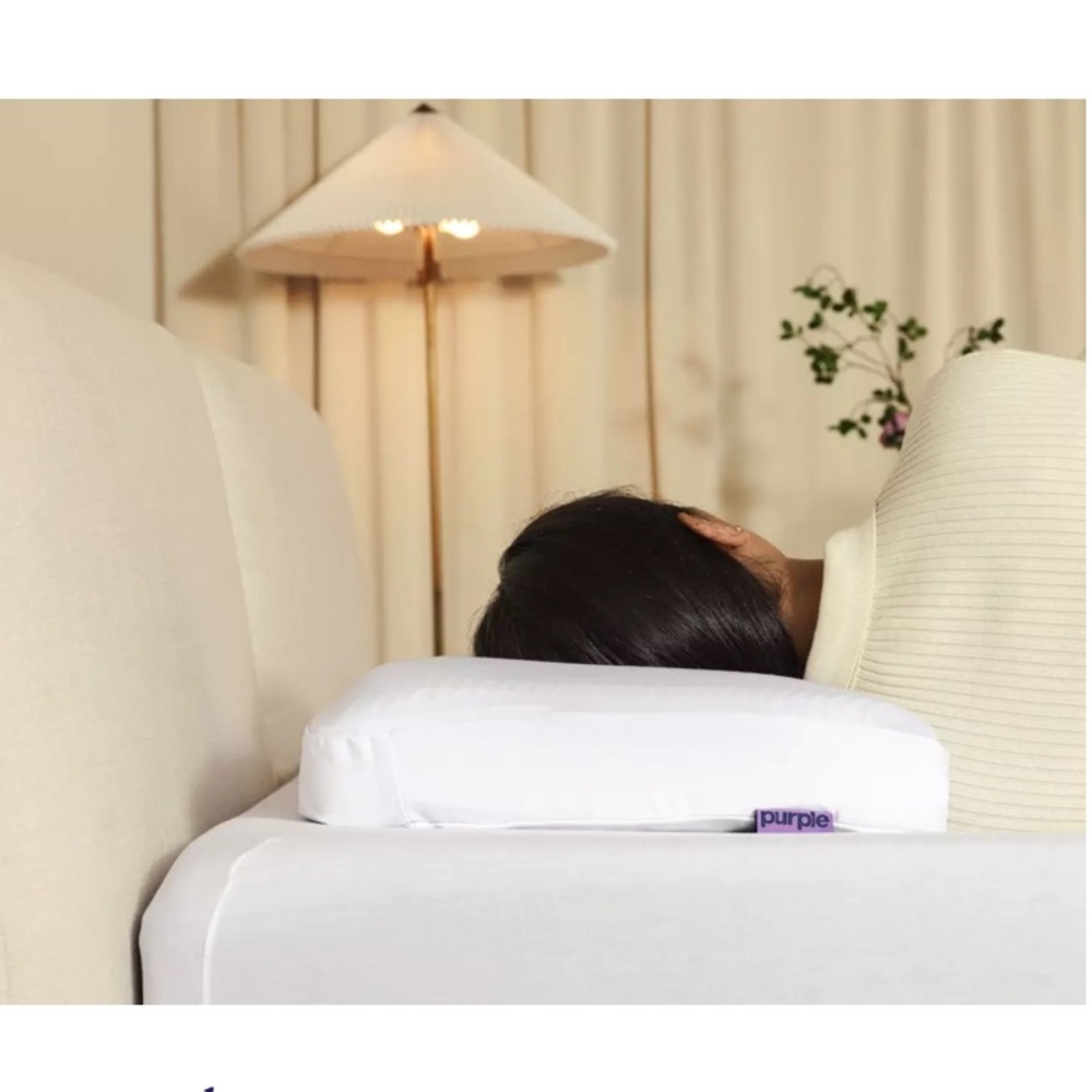 Purple brand pillow